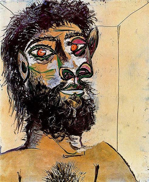 Pablo Picasso Oil Painting Faun'S Head Male Portraits